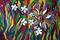 Art: TROPICAL FLOWERS, EXOTIC FOLIAGE  by Artist LUIZA VIZOLI