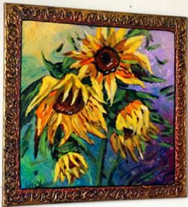 Detail Image for art SUNFLOWERS IN THE RAIN