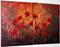 Art: RED FLOWERS IN SUNSET SERENADE by Artist LUIZA VIZOLI