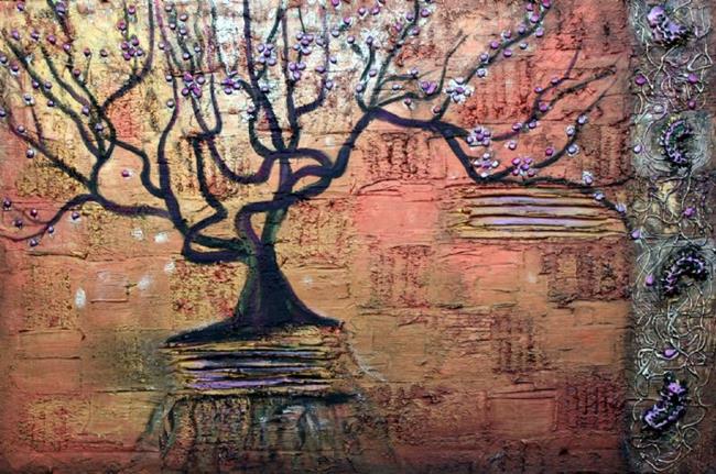Art: The Story of the Old Plum Tree by Artist LUIZA VIZOLI