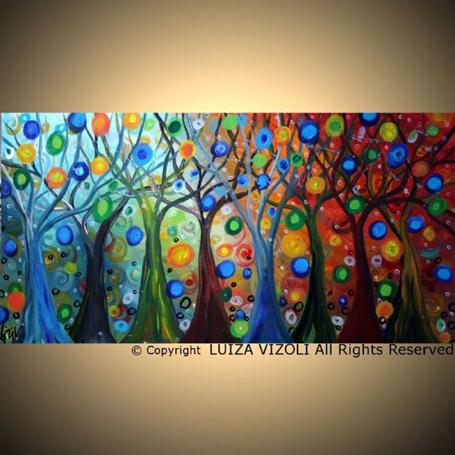 Art: trees and seasons.jpg by Artist LUIZA VIZOLI