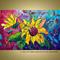 Art: WINDY SUNFLOWER by Artist LUIZA VIZOLI