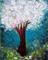 Art: WHITE CHERRY BLOSSOM by Artist LUIZA VIZOLI