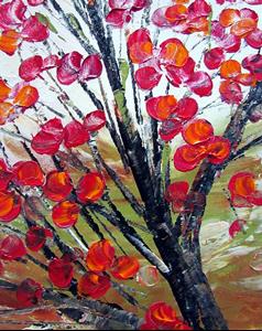 Detail Image for art RED CHERRY BRANCHES