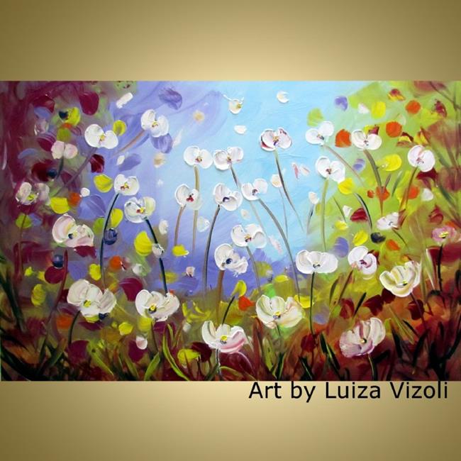 Art: SUMMER BREEZE FLOWERS by Artist LUIZA VIZOLI