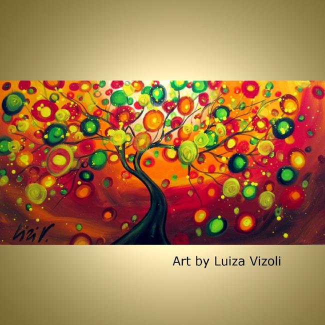 Art: FALLING LEAVES by Artist LUIZA VIZOLI