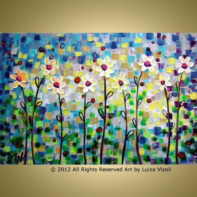 Art: Dance of the Daisies by Artist LUIZA VIZOLI