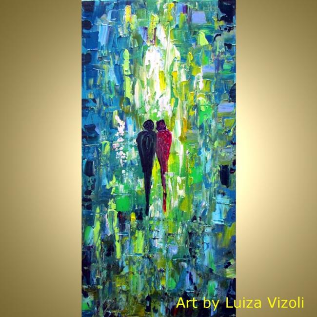 Art: The morning walk by Artist LUIZA VIZOLI