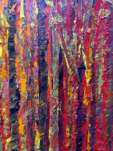 Detail Image for art BURGUNDY FALL TREES