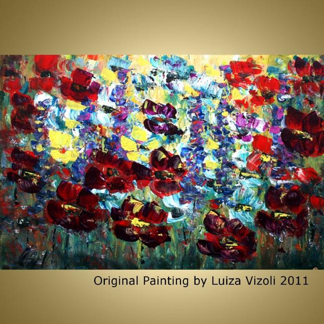 Art: END of SUMMER Flowers by Artist LUIZA VIZOLI