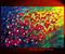 Art: RED FLOWERS BOUQUET by Artist LUIZA VIZOLI