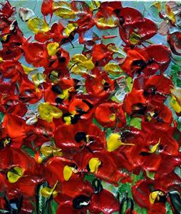 Detail Image for art RED SMALL WILDFLOWERS