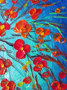 Detail Image for art RED CHERRY Blue Moon