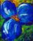 Art: BLUE POPPY by Artist LUIZA VIZOLI