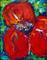 Art: RED POPPY by Artist LUIZA VIZOLI