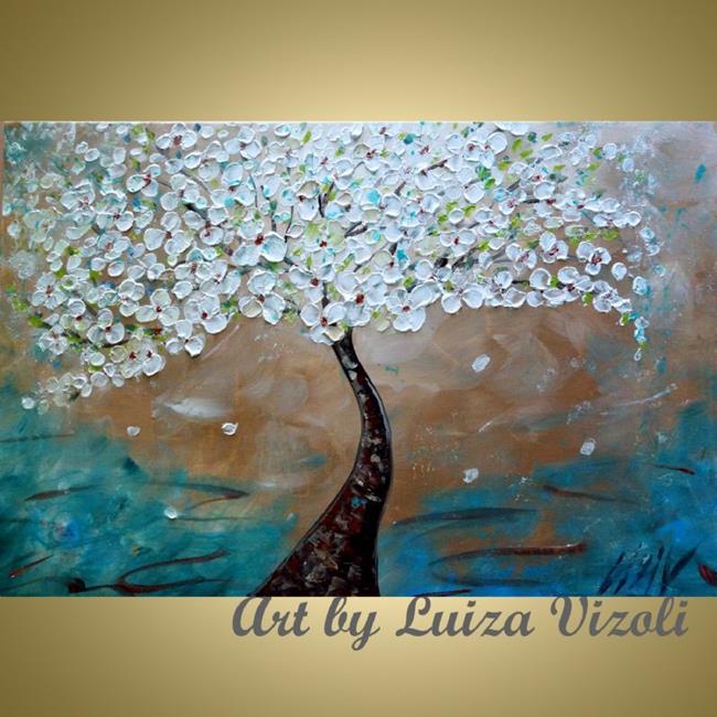 Art: WHITE CHERRY TREE by Artist LUIZA VIZOLI