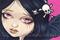 Art: Skull Barrettes OSWOA  by Artist Jasmine Ann Becket-Griffith