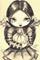 Art: Pumpkin Pixie Drawing OSWOA by Artist Jasmine Ann Becket-Griffith