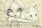 Art: A Beautiful Rat Drawing OSWOA  by Artist Jasmine Ann Becket-Griffith