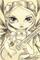 Art: Golden Guitar Fairy Drawing OSWOA  by Artist Jasmine Ann Becket-Griffith