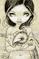 Art: Shell Collector Drawing - OSWOA by Artist Jasmine Ann Becket-Griffith
