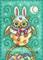 Art: EASTER EGG OWL by Artist Susan Brack