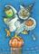 Art: TRICK OR TREAT SMELL MY FEET Owl by Artist Susan Brack