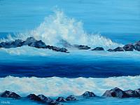 Art: Deep Blue Sea Blue Dream by Artist Lindi Levison