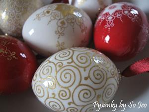 Detail Image for art Etched & 23k Gilded Christmas Eggs