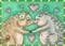Art: LUV IS A POT BELLIED PIG by Artist Susan Brack