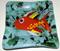 Art: Gold Fish Fused Art Glass Plate by Artist Paul Lake, Lucky Studios