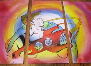Detail Image for art Cosmonaut with Dezik and Tsygan Detail Image for art Cosmonaut with Dezik and Tsygan