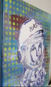 Detail Image for art NASA Spaceman Original Pop Graffiti Art 16