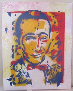Detail Image for art Pee Wee Herman Confetti Original Graffiti Pop Art