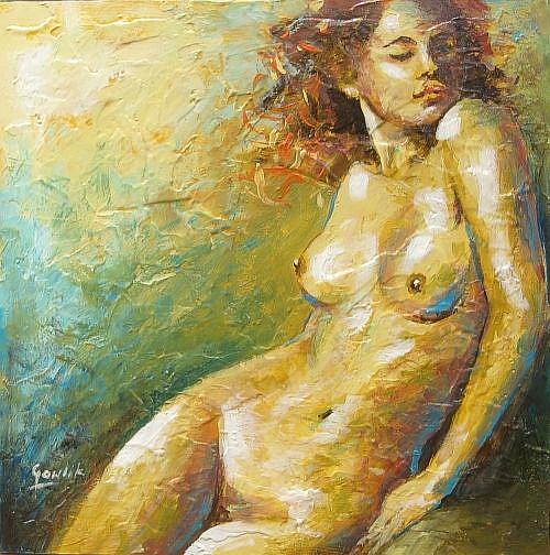 Art: Female Nude by Artist Ewa Kienko Gawlik