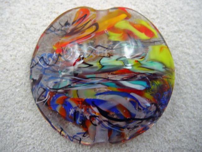 Art: Ambrosia *THE LIFE WITHIN 2* Handmade Lampwork FOCAL Bead - SOLD by Artist Bonnie G Morrow