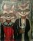 Art: American Gothic Foxes #3 by Artist Chris Jeanguenat