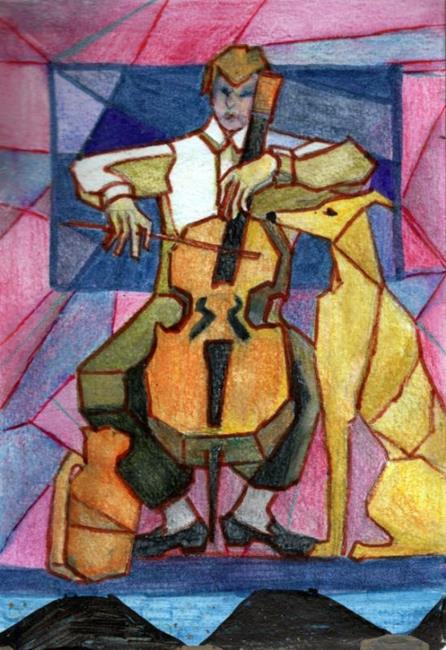 Art: Theatre of the Absurd (Trio with Cello)SOLD by Artist Judith A Brody