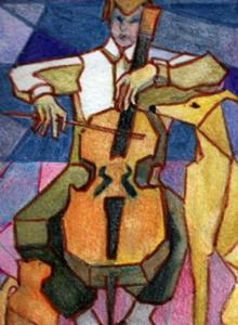 Detail Image for art Theatre of the Absurd (Trio with Cello)SOLD