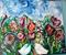 Art: Lovebirds in the Garden by Artist Aimee Marie Wheaton