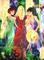 Art: Girlfriends by Artist Dottie Cooper Katz
