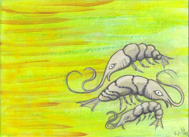 Art: shrimpies by Artist Emily J White