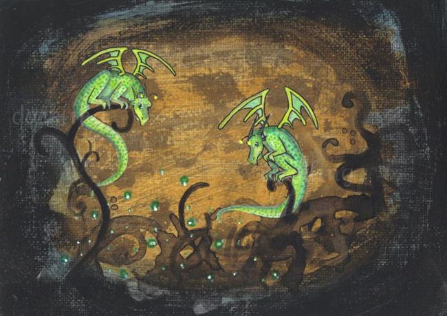 Art: Inkling 2- Phosphorescence by Artist Emily J White