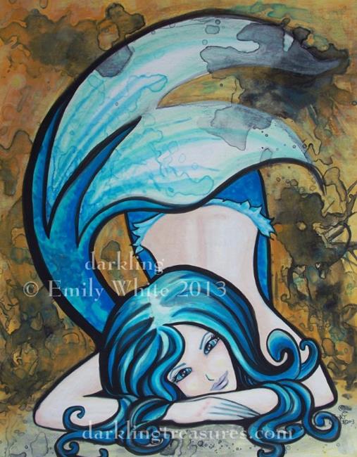 Art: Blue Dutchess by Artist Emily J White
