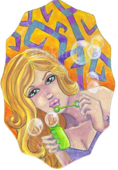 Art: Soap in the Air by Artist Emily J White