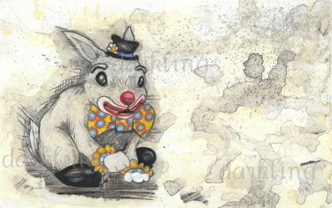 Art: Bun Bun the Clown by Artist Emily J White