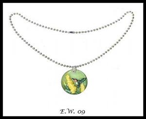Detail Image for art Foxglove & Hummingbird Necklace