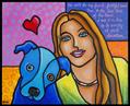 Art: Fido and Me by Artist Lindi Levison