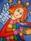 Art: Patchwork Angel by Artist Lindi Levison