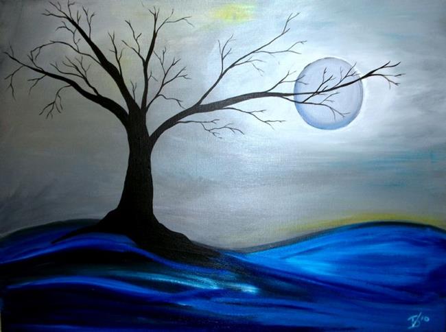 Art: Winter's Night by Artist Elizabeth Paige VanSickle